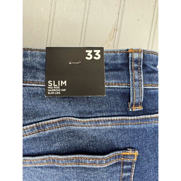 Forever 21 Size 33 Womens Jeans Slim High Rise Dark Wash Stretch - Picture 4 of 5